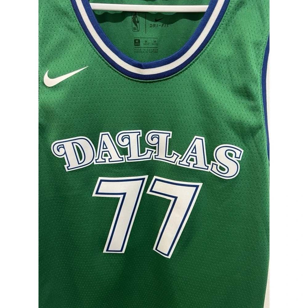 Nike Luka Doncic Dallas Mavericks #77 Youth Medium Green Swingman Jersey NBA